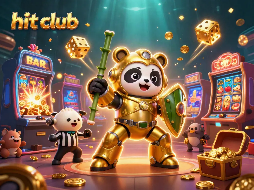 Witness the excitement of hit club casino games with vibrant 3D characters and a jackpot atmosphere.