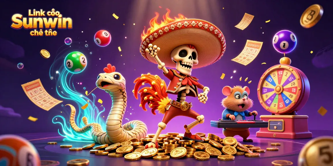 Engage with Link vào Sunwin chính thức by enjoying a vibrant casino scene with lively characters.