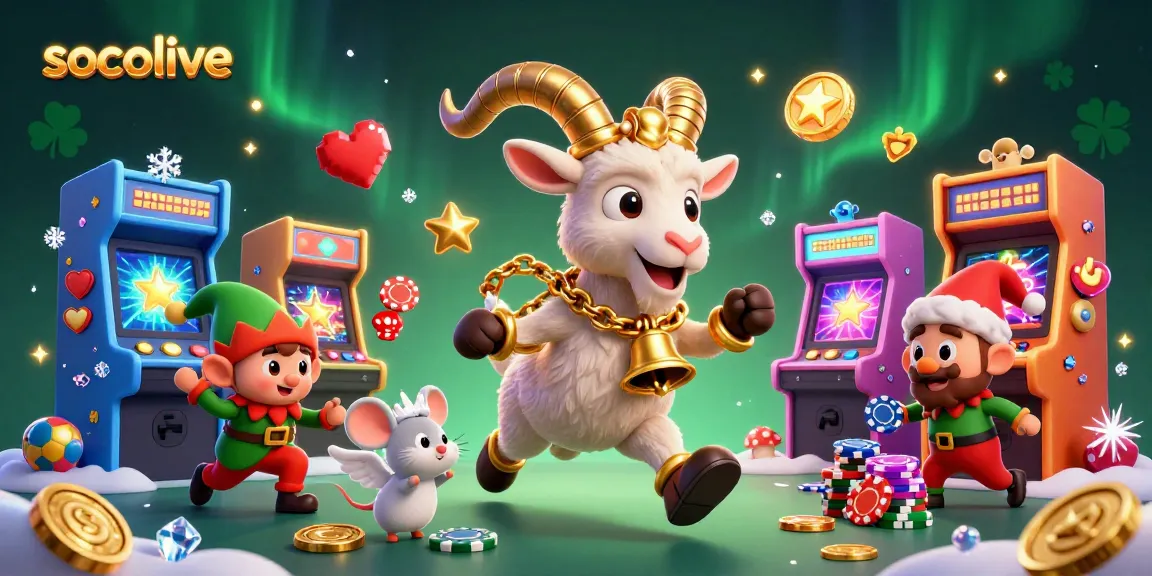 Socolive brings excitement to online gaming with a lively casino scene featuring vibrant characters and animated elements.
