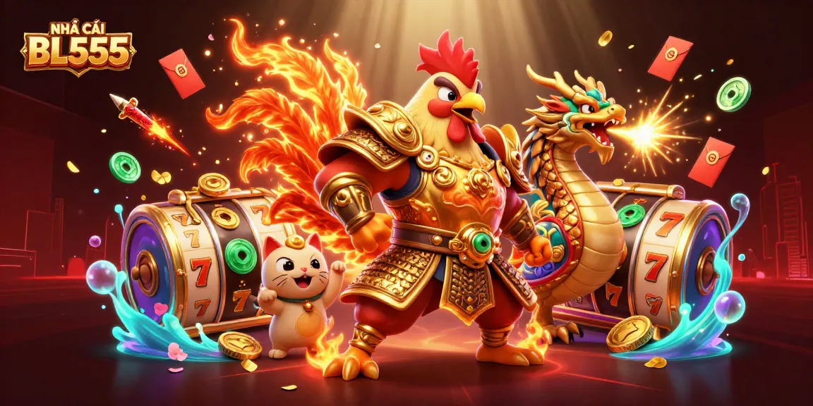 Engage with winning opportunities at NHÀ CÁI BL555, featuring dynamic scenes of an adventurous gaming landscape.