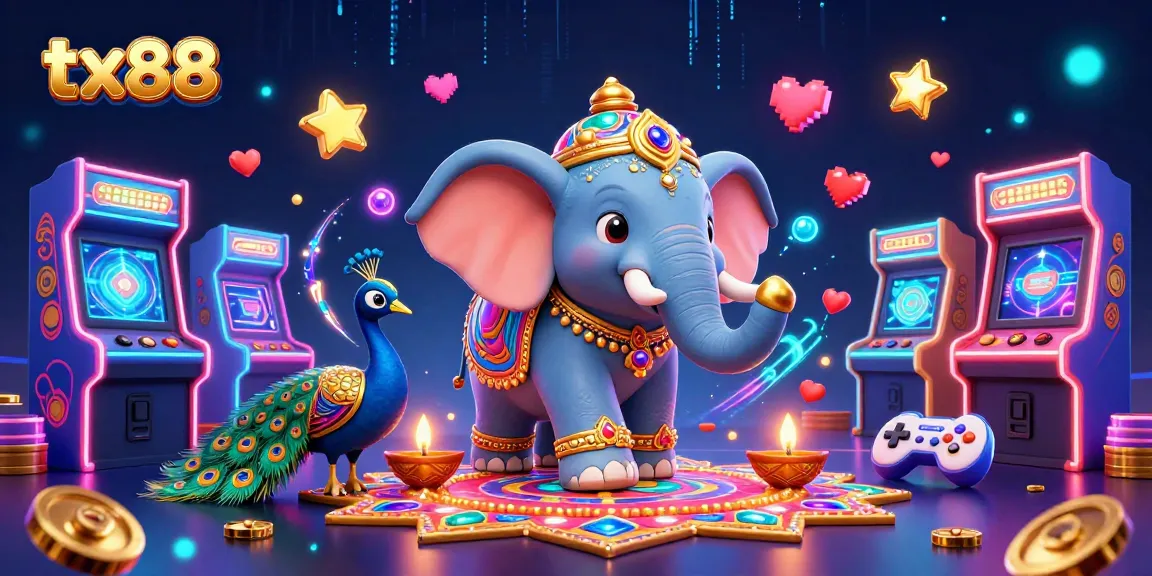 Join the fun at tx88 with vibrant casino elements and a Diwali celebration theme!
